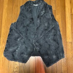 Jack grey/silver faux fur vest
